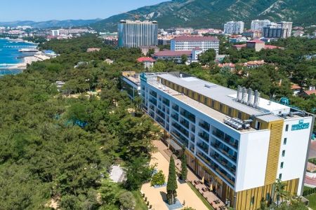 Вид сверху на территорию