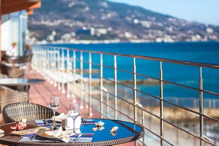 Вид сверху на территорию