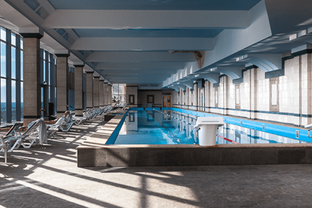 Вид сверху на территорию