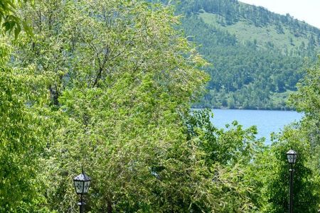 Вид из номера на озеро