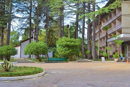 Территория пансионата