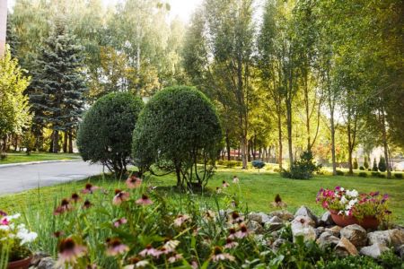 Отдых у открытых бассейнов