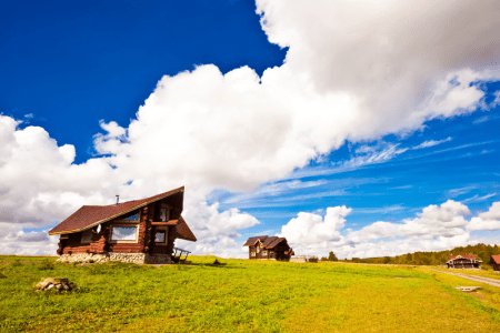 Коттедж 6-местный 3-комнатный «Изба Солнечная»