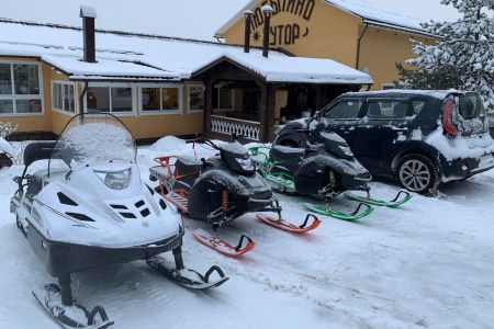 Катание на снегоходах