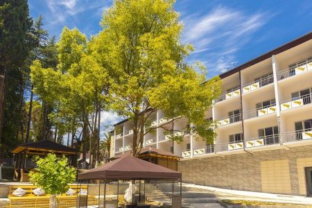 Вид на корпус и бассейн