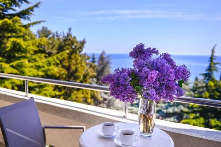 Однокомнатный двухместный "СТАНДАРТ КОМФОРТ" с балконом и видом на море