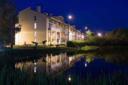 Территория зимой