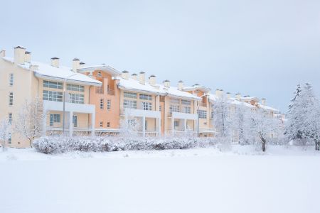 Территория зимой