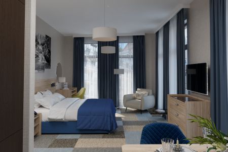 Апартаменты Студио 2-местный (корпус 1), спальня