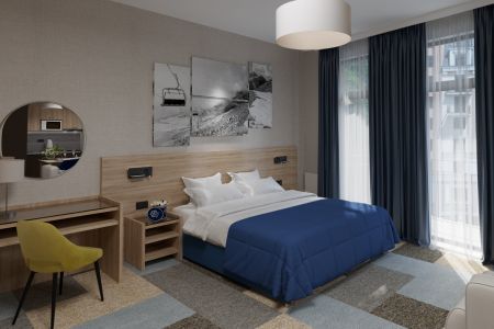 Апартаменты Студио 2-местный (корпус 1), спальня