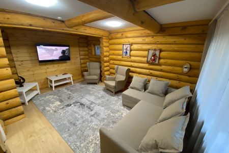 Баня с камином