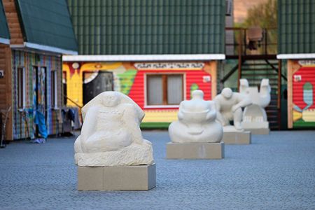 Внешний вид коттеджей.Территория