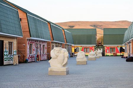 Внешний вид коттеджей.Территория