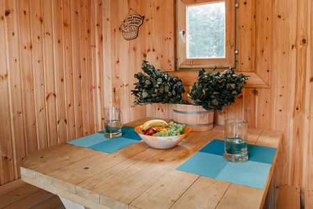 Плавучая баня на понтоне