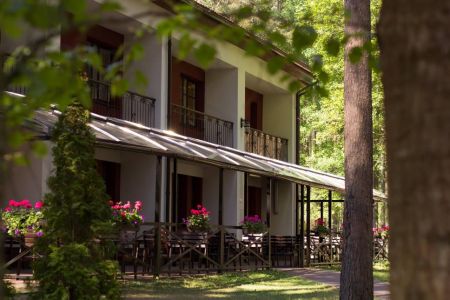 Территория. Коттедж 6-местный Лесной