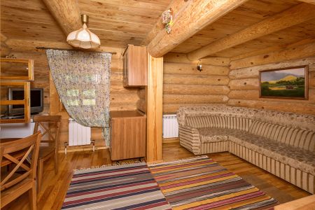 Зима. Русская баня