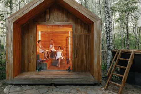 Коттедж 4-местный (с 2 спальнями)