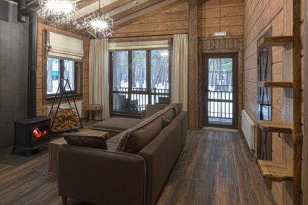 Шале 4-местный 3-комнатный (2 спальни)