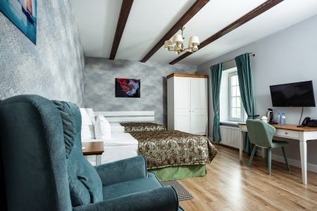 Таунхаус 4-местный 2-уровневый (с 2-мя спальнями, гостиной и кабинетом)