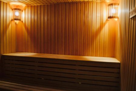 Сауна с бассейном