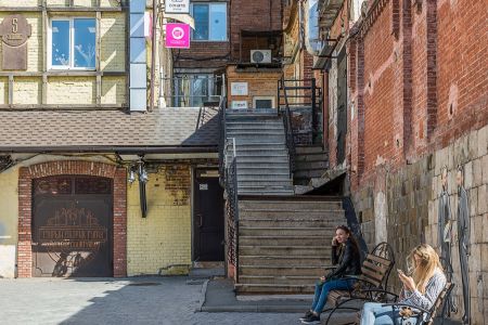 Кухня-ресепшен