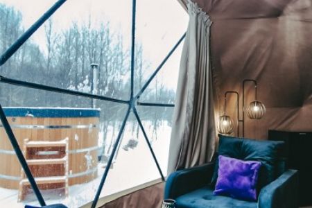 Дом 3-местный «Цветы сакуры» (на дереве)