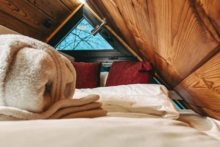 Двойной домик 4-местный «Дуэт» (с джакузи на девере)