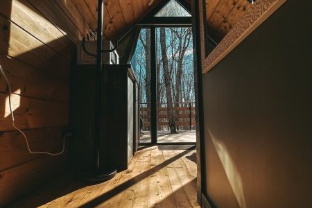 Двойной домик 4-местный «Дуэт» (с джакузи на девере)