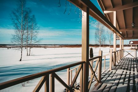 Двойной домик 4-местный «Дуэт» (с джакузи на девере)