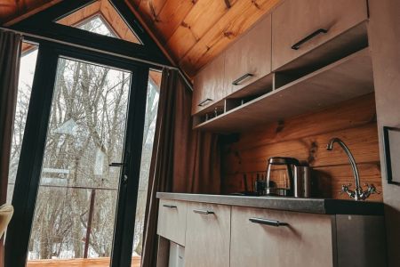 Двойной домик 4-местный «Дуэт» (с джакузи на девере)