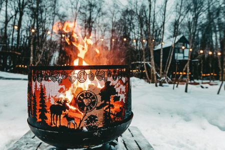 Двойной домик 4-местный «Дуэт» (с джакузи на девере)