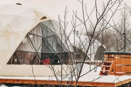 Премиум Большой Геокупол 4-местный «Мечты о Париже»