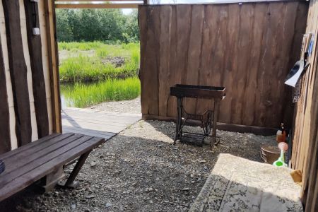 Коттедж 10-местный. Спальное место у лестницы