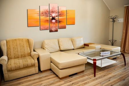 Стандартный 4-местный 2-комнатный (с видом на горы и боковым видом на море)