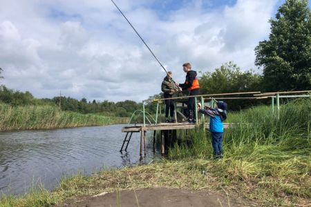 Территория зимой