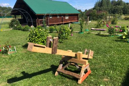 Территория зимой