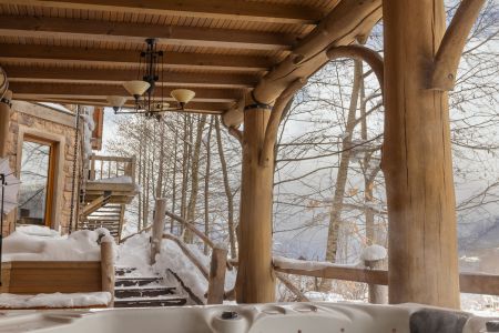 Джакузи, зима