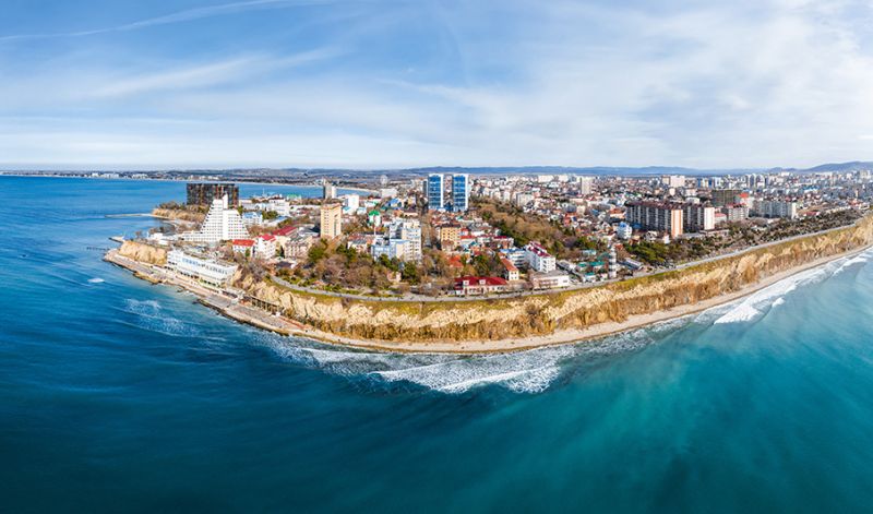 Вид сверху на комплекс