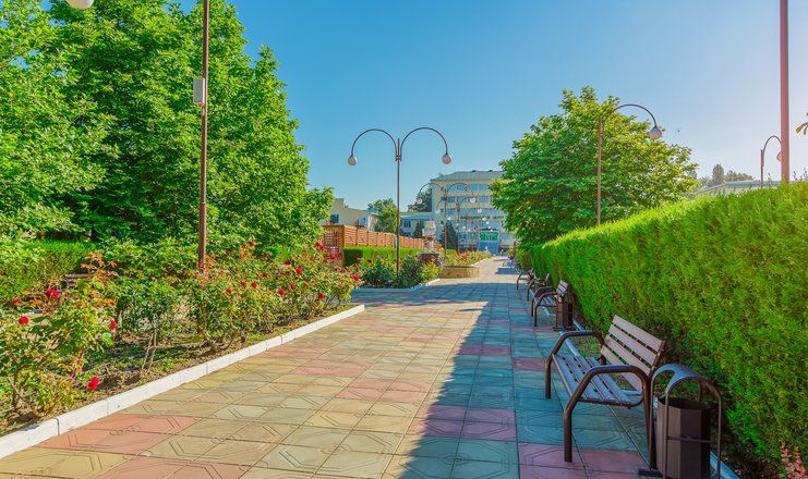 Территория санатория