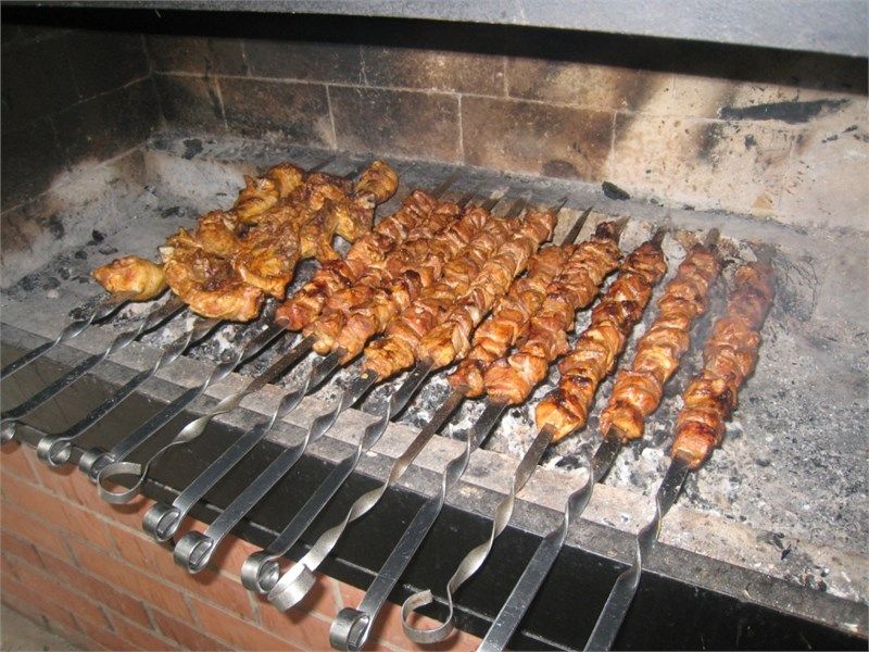 Мангал на территории