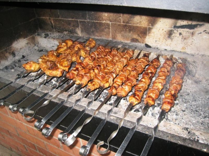 Мангал на территории