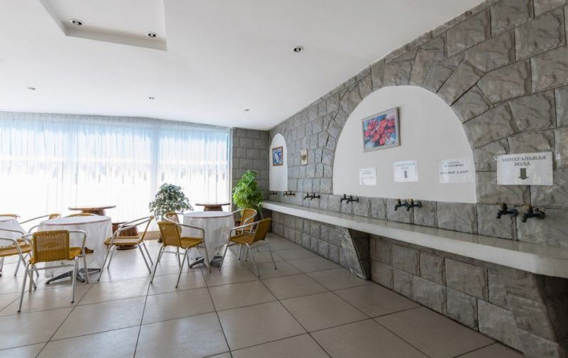 Бювет и источник на территории