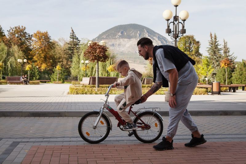 Катание на велосипеде
