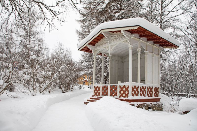 Территория. Зимний павильон.