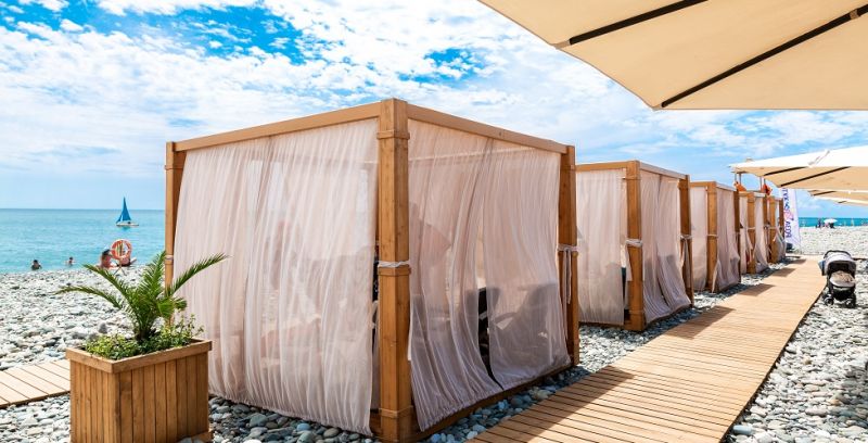 Пляж Роза Хутор