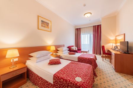 Стандартный 2-местный, вид на море (2 отдельные кровати)