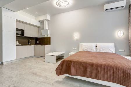 Апартаменты студио 2-местные 1-комнатные V вид на море 1 линия Аква Deluxe