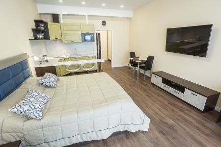 Апартаменты студио 2-местные 1-комнатные 1 линия вид на море АкваDeluxe