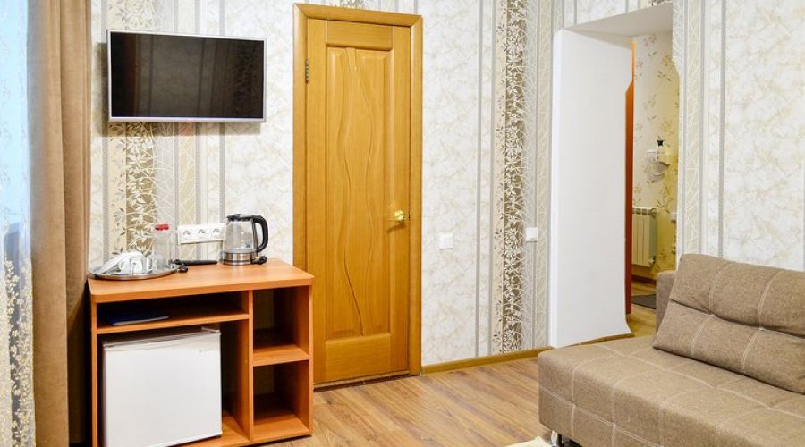 Люкс 1-местный 2-комнатный (коттедж 3) без балкона, 1-2 этаж