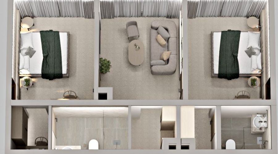 Lux Premier 4-местный 3-комнатный